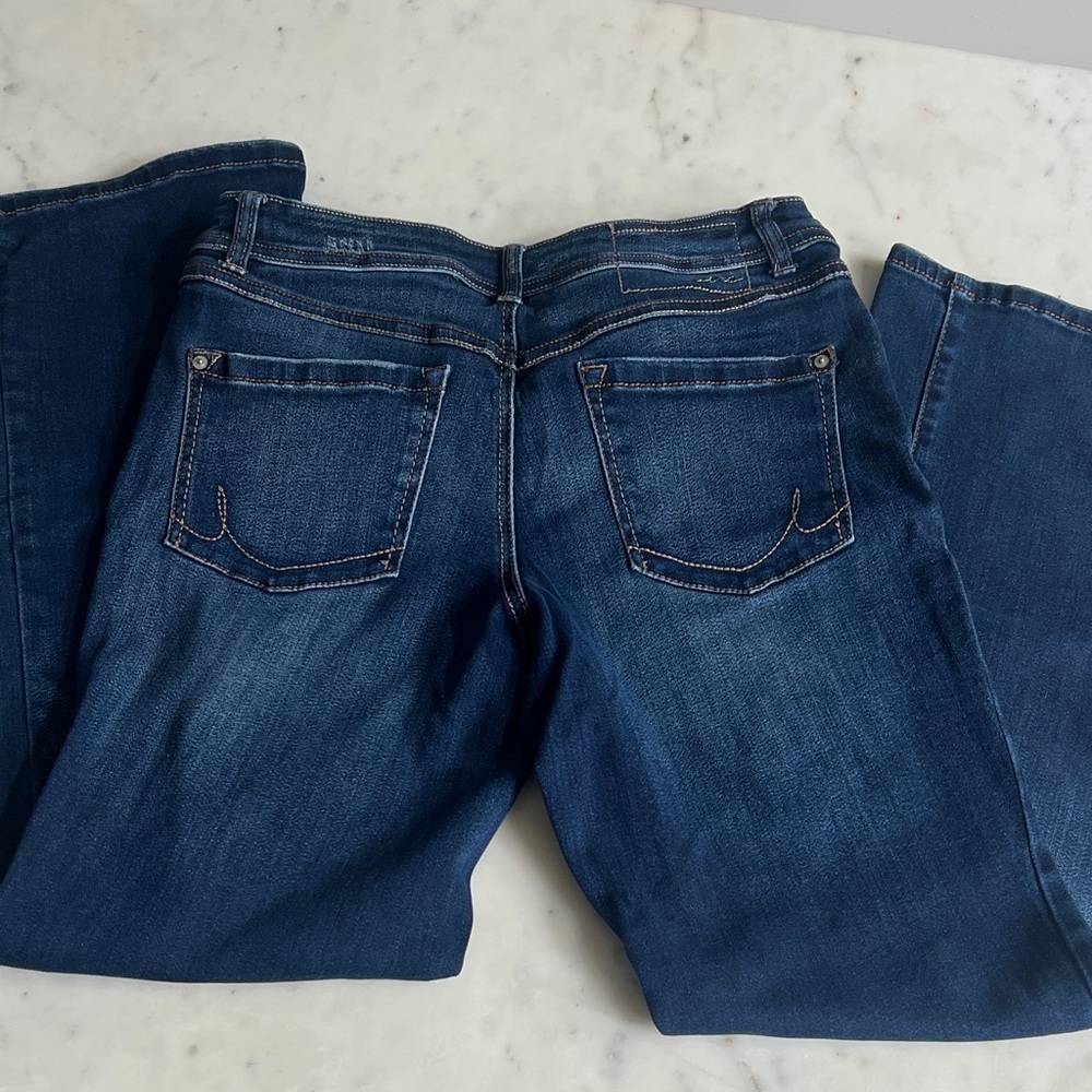 INC International Concepts Dark Blue Boot Cut Jeans - Picture 3 of 4